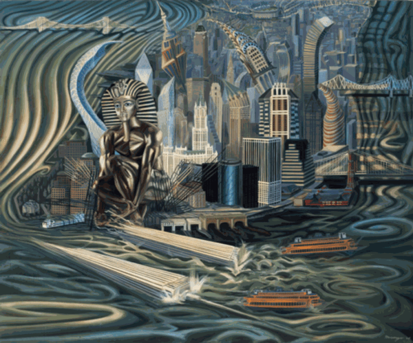 ROBERT MANGO Burial at Sea 60" x 72" inches oil on canvas 2004