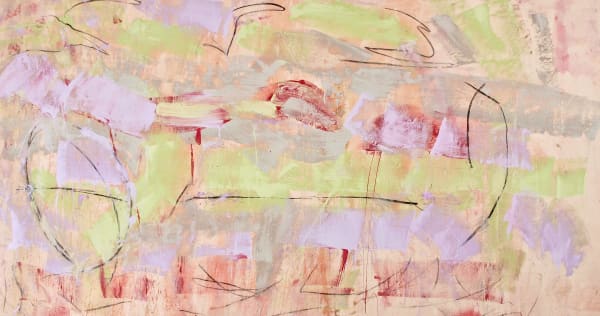 Vernal Equinox © Francine Tint 2021, acrylic and charcola on canvas, 72" x 126" inches