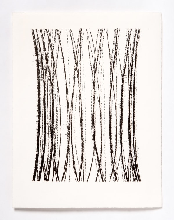Lynne Tobin Pillar series #19 2020 ink on paper 15”H x 11.5”W | 38 cm x 29.25 cm
