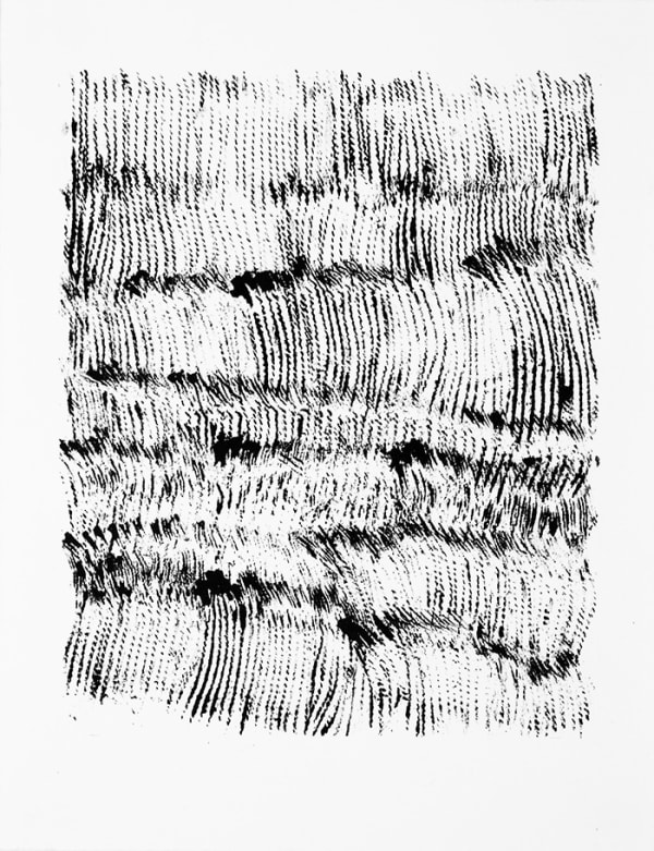 Lynne Tobin Threads A 2017 ink on paper 15”H x 11.5”W | 38 cm x 29.25 cm