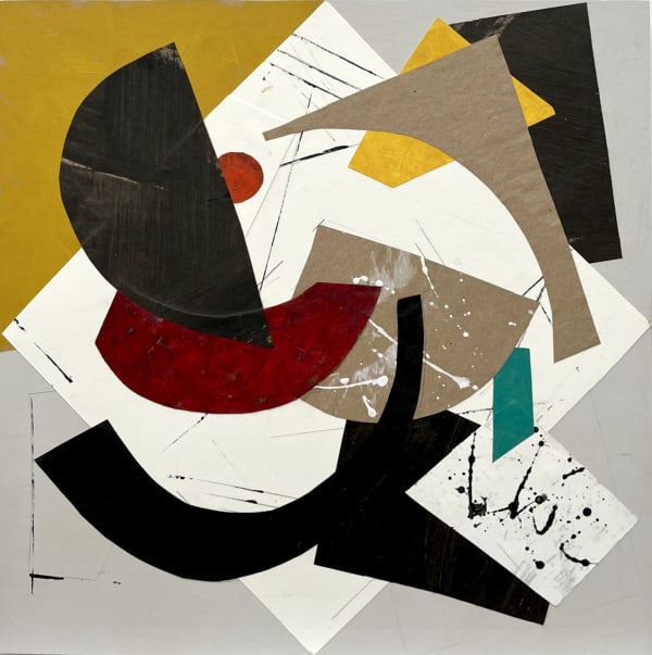 Jenne Currie Feeling the Rhythm, 2023 cut paper collage 16 x 16 in | 41 x 41 cm