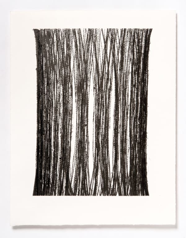 Lynne Tobin Pillar Series #20 2021 ink on paper 15”H x 11.5”W | 38 cm x 29.25 cm