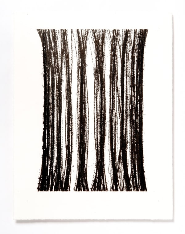 Lynne Tobin Pillar series #3 2020 ink on paper 15”H x 11.5”W | 38 cm x 29.25 cm