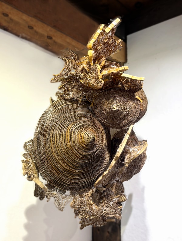 Henry Klimowicz, Untitled (Lichen Cone Series) installed at Opus 40.