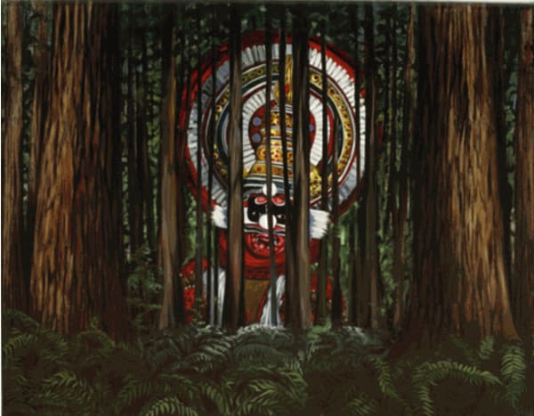 ROBERT MANGO Woodland Diety 60" x 50" inches oil on canvas 1995