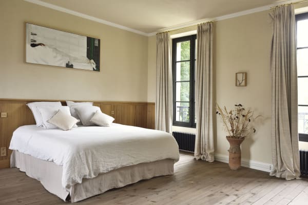 La Chambre Wabi-Sabi, 1er étage du Château de La Résidence I Le Tremblay, © Photo : Rebecca Fanuele.