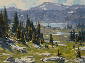 Plein Air Painting in Beartooth Pass, Montana