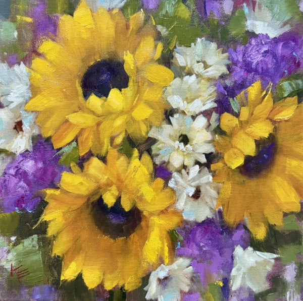 Paint Florals Loose & Expressive in Water-Mixable Oil