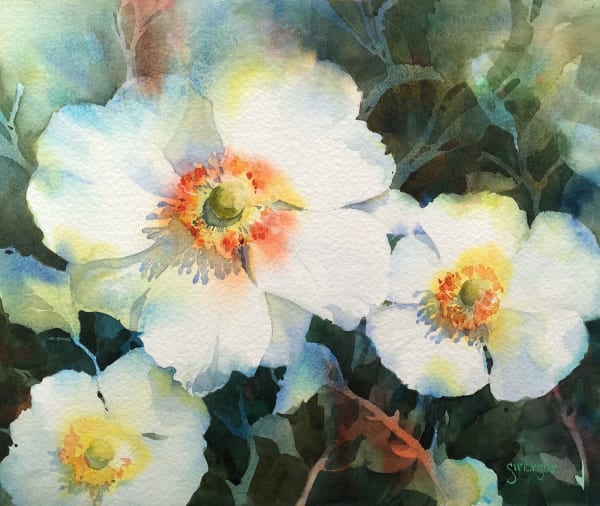 Negative Painting with Watercolor