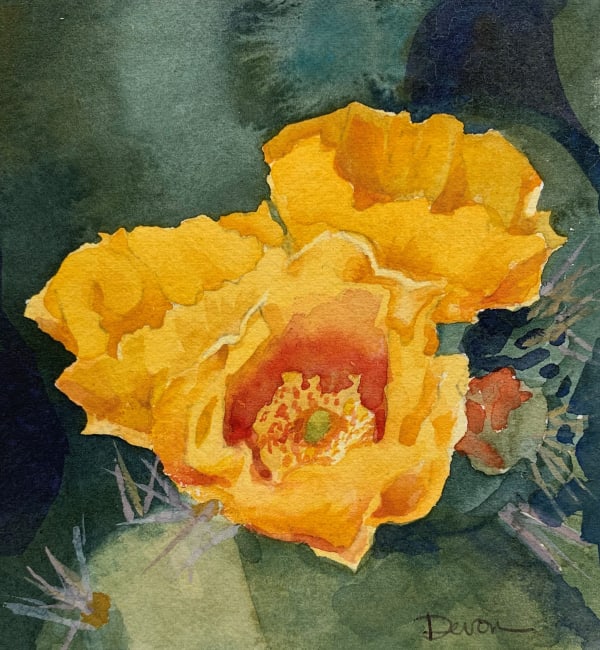 Desert Blossoms in Watercolor