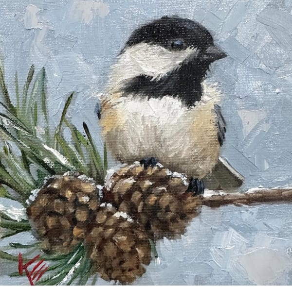 Painting Festive Winter Birds