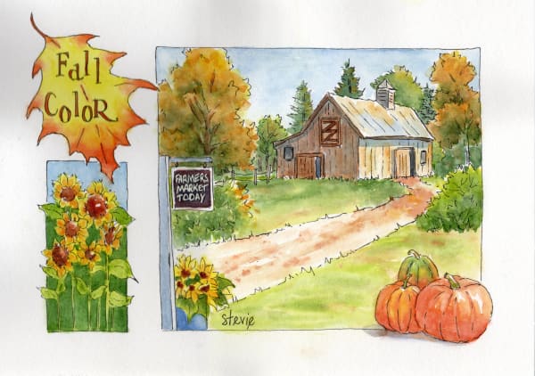 Watercolor Line and Wash for Sketchbooks "How to Use Photos"