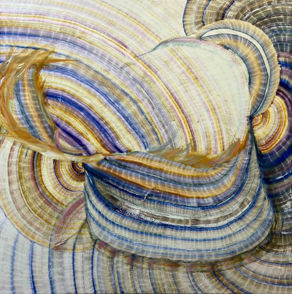 Danielle Riede, Water Baby, 2022, Oil on canvas, 55 x 55 inches