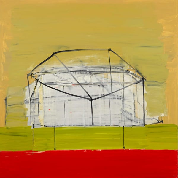 Structure, 2020, Oil on canvas, 182 x 182 cm