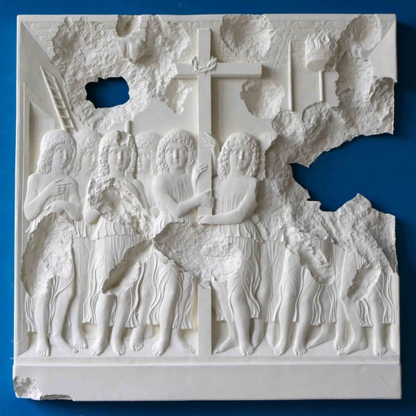 Piers Secunda, ISIS Bullet Hole Painting (Angels), 2017