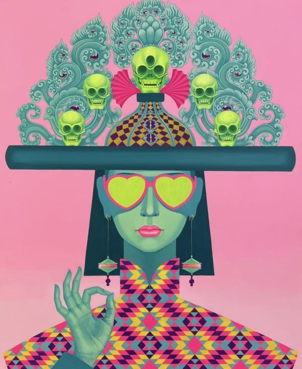 Zayasaikhan Sambuu, Girl with Magic Hat 3, 2022