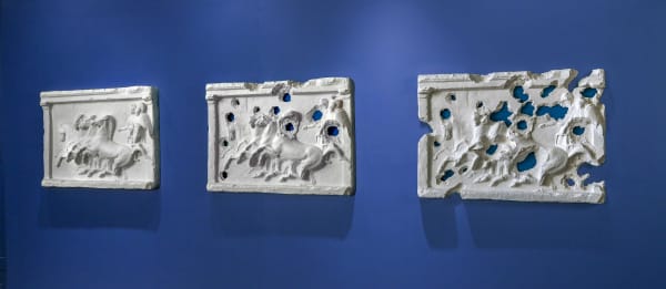 Piers Secunda, ISIS Bullet Hole Painting (Fours Horses), 2017