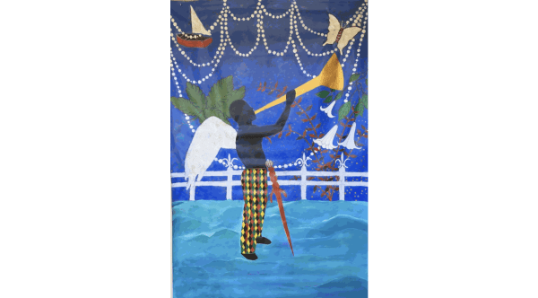 Jean-Guerly Petion, In Between Beneath the Mirror, 2018