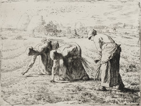 Jean-François Millet (1814-1875) The Gleaners (Les Glaneuses), 1855 Etching on heavy wove paper