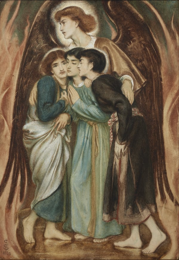 Simeon Solomon, Shadrach, Meshach and Abednego in the Fiery Furnace, October 1863