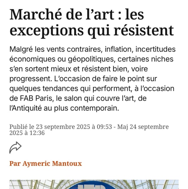 Marché de l’art : les exceptions qui résistent