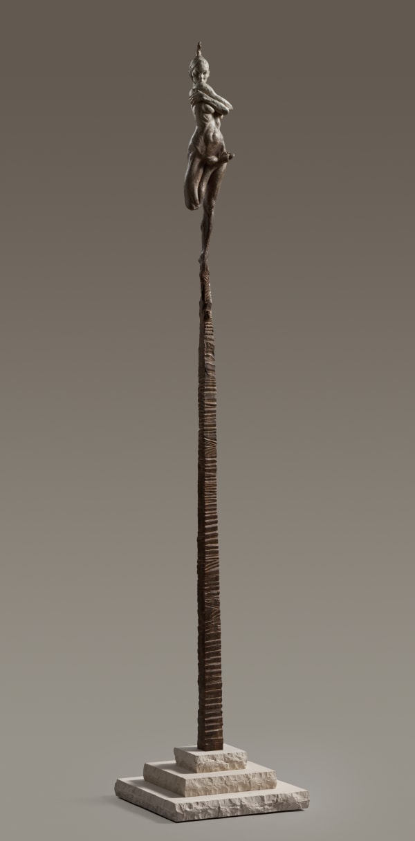 Richard MacDonald, Contemporary Nude Spire II Column - Essence, 2012