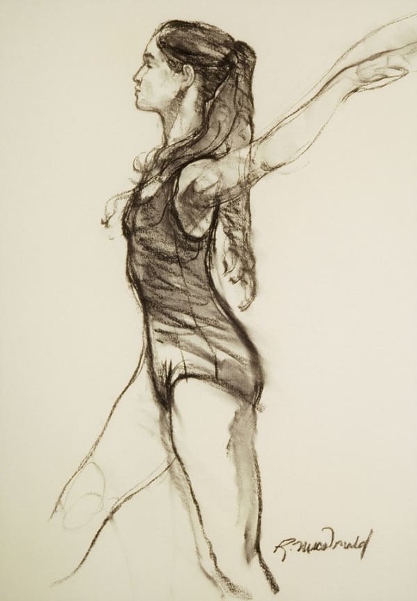 Richard MacDonald, Study of Young Ballerina, Erin I, Archival Print