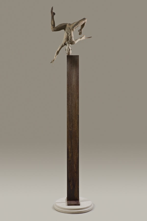 Richard MacDonald O-Anja I, Column, 2009 Bronze 68" x 16" x 16"