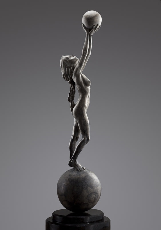 Richard MacDonald, Diana Earth & Moon, Platinum, Artist Proof, 2010