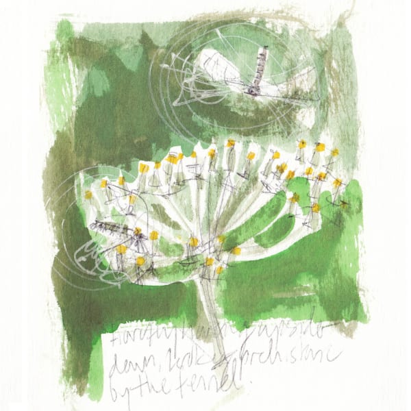 Hoverflies on the fennel (Dispatches from a Small World), 2022