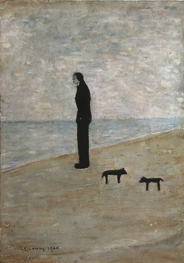 Laurence Stephen Lowry - Man looking out to Sea, 1968
