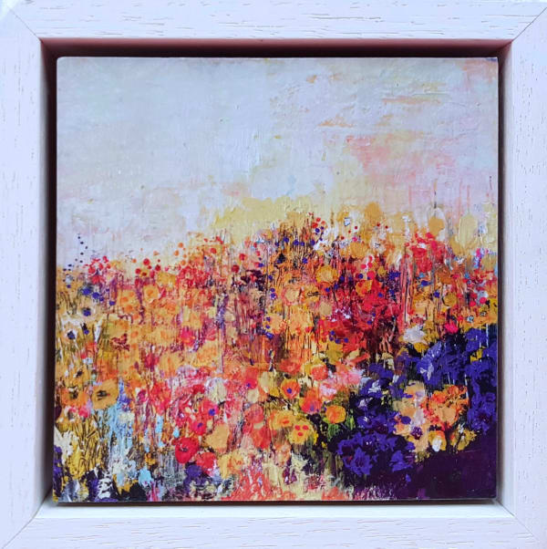 buy art artwork Jane Keenan Designer Maud Aberdeenshire original exhibition Summer Haze alchemist gallery dingwall wild flower frenzy lacquered giclee print