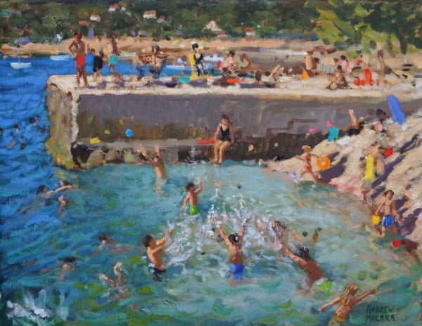 Bathers, Rovinj, Croatia