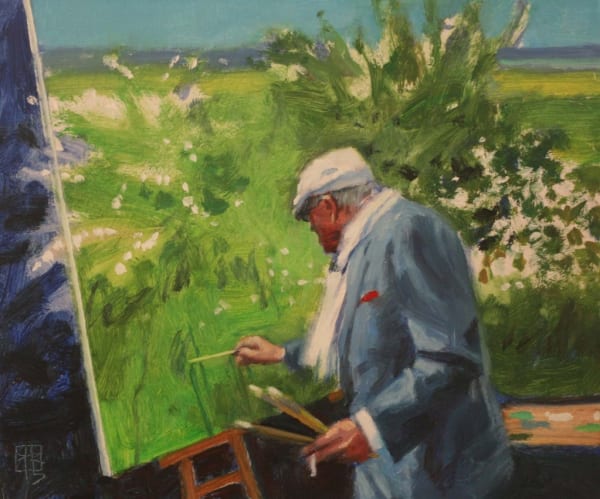Winner of ​The Peter Ashley Framing Prize: David Cobley, 'Marvellous Mr Hockney'