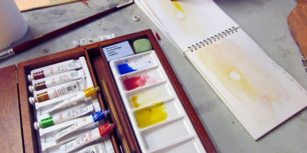 Watercolour & drawing weekly classes with Mick Kirkbride