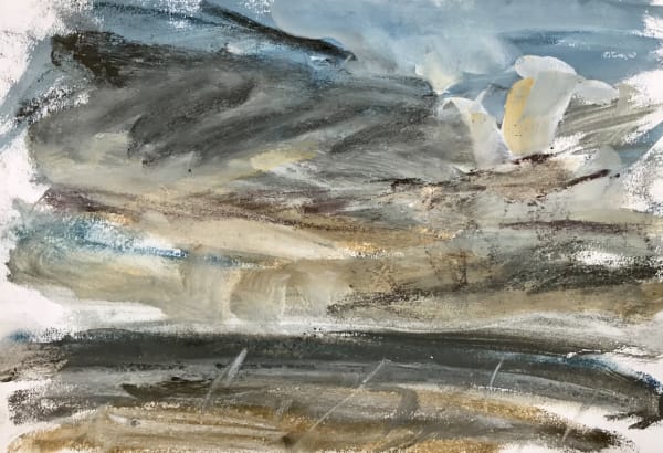 North Kent Marshes sketch 2 by Louise Balaam