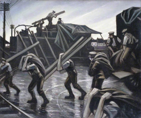 'Motor Lorries' by Christopher R. W. Nevinson