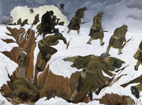 "Over The Top". 1st Artists' Rifles at Marcoing, 30th December 1917