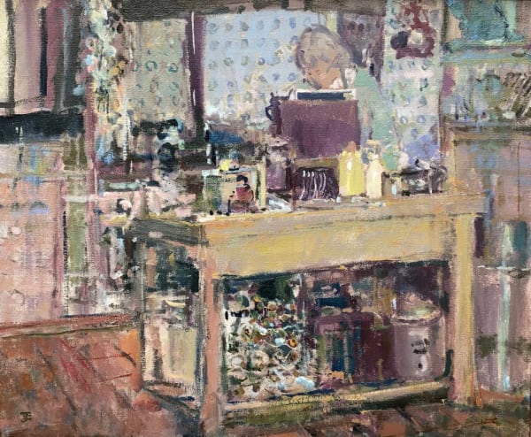 Mary Painting in the Kitchen by Tom Coates