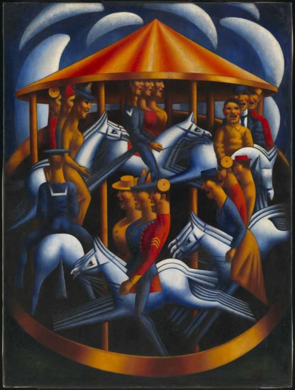 Mark Gertler 'Merry-Go-Round' (detail) 1916 Oil Tate Gallery London, Image released under Creative Commons CC-BY-NC-ND (3.0 Unported).