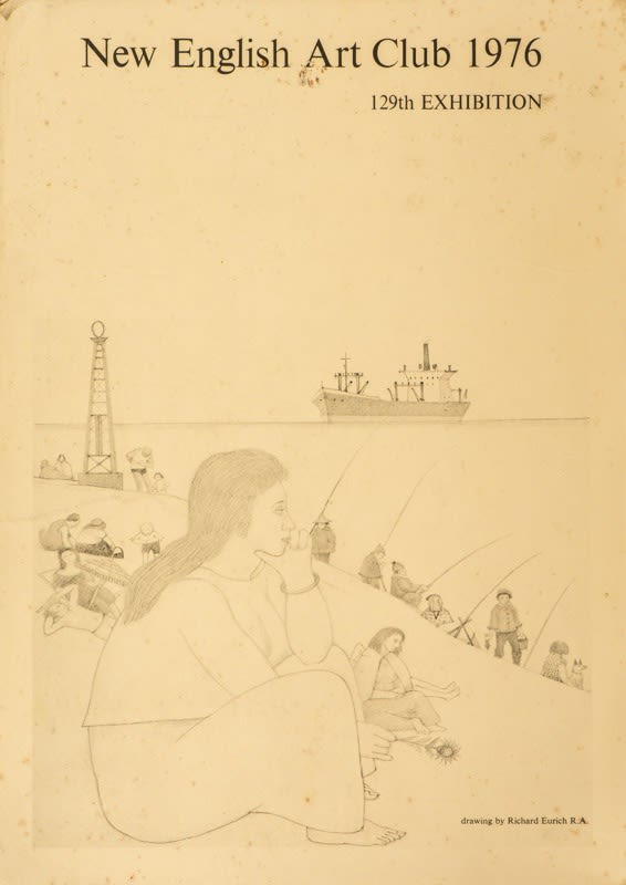 NEAC Annual Exhibition 1976 catalogue. Cover drawing by Richard Eurich.