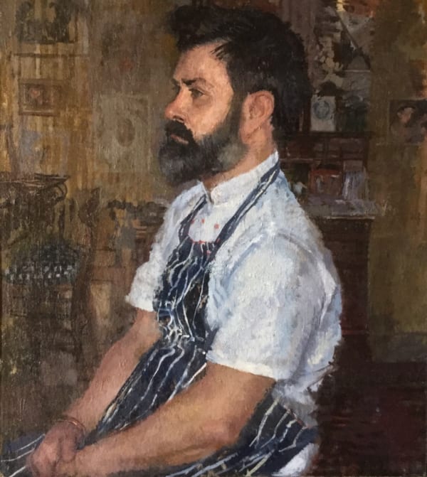 Chef painting by Peter Kuhfeld