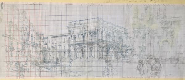 Sicily drawing by Peter Kuhfeld