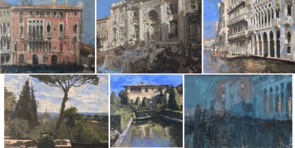 A collection of paintings of Italy by Peter Kuhfeld