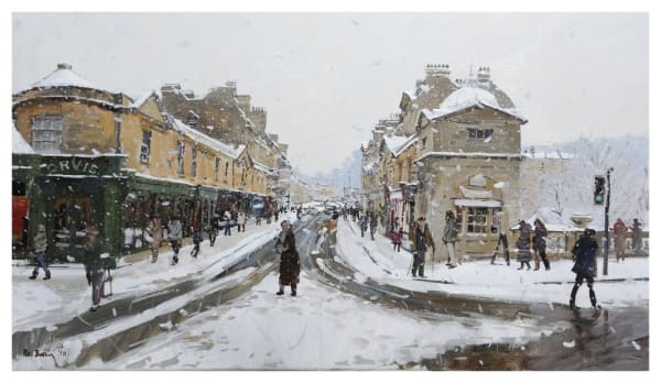 Snow Over Pulteney Bridge