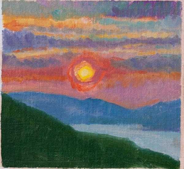 Montenegro Sunset Pink Sky by Alex Fowler