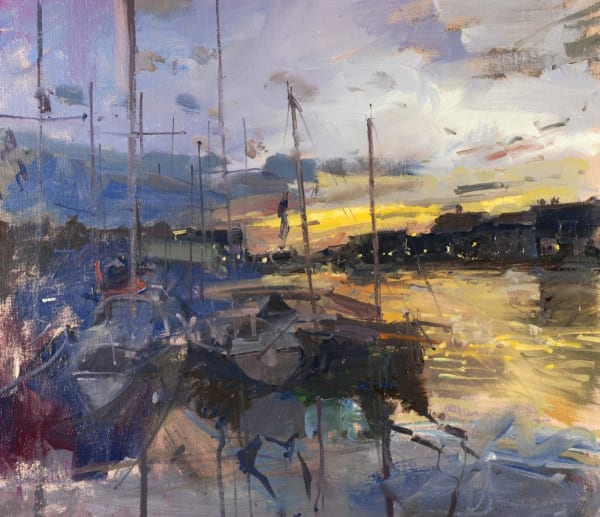 Last light, summer evening, Weymouth Harbour