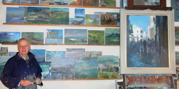 Richard in his studio
