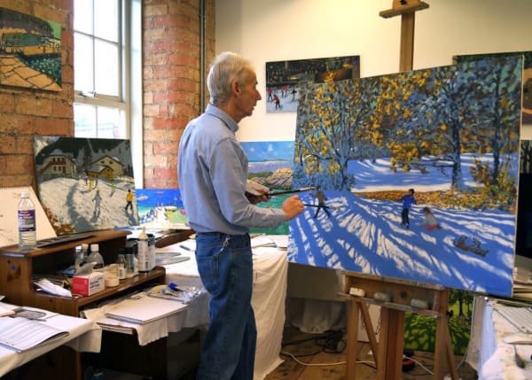 Andrew's new studio at Banks Mill, Derby