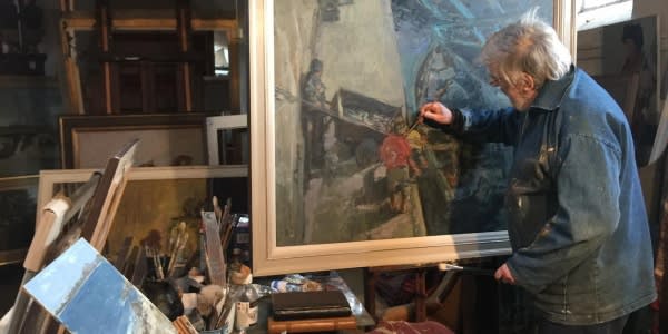 Tom in his studio